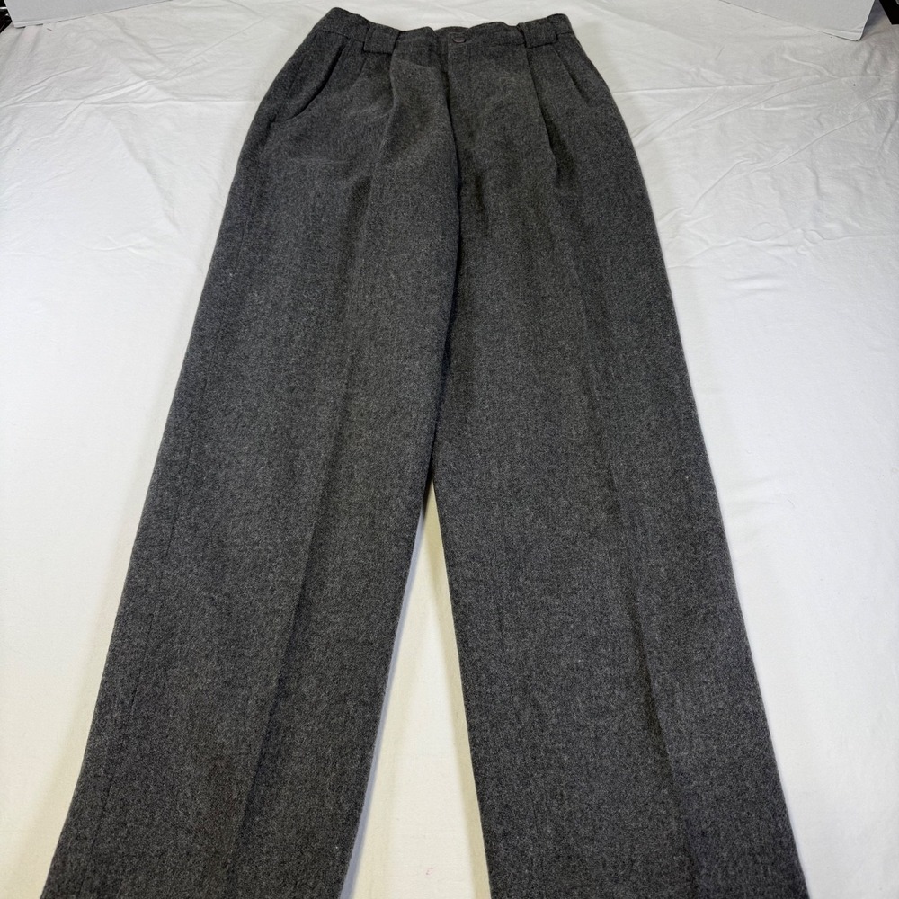 Lot 2 NWOT Vintage Savannah Wool Blend Pants Womens 10 Lined Academia Brown Gray - Picture 3 of 9